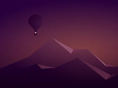 Alto's Doodle altos odyssey gradients low poly vector illustration