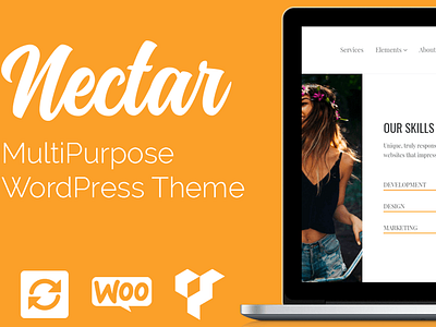 Nectar WordPress Theme Presentation agency article blog blog builder live builder logo posts site builder template theme wordpress