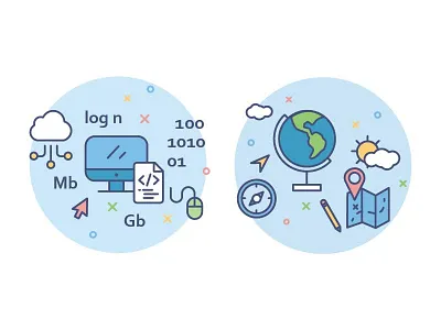 icons for education portal /informatics/geography education geography icon illustration informatics lesson outline school school subject student study