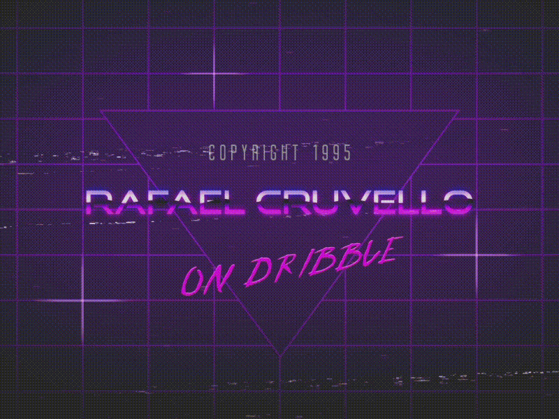 80s stylized Dribble Debut 80s after cruvello debut motion retro