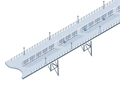 Pier part one illustrator pier vector