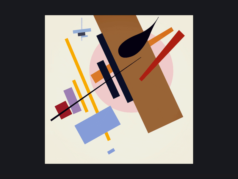 Kazimir Malevich — Supremus no. 55 animation art gif interactive malevich museum scroll suprematism webflow