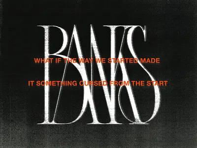 BANKS logo typography