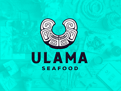 ULAMA SEAFOOD branding design diseño hermosillo logo logotype méxico visorstudio