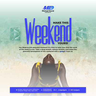 WEEKEND DESIGN design flyer design graphic design