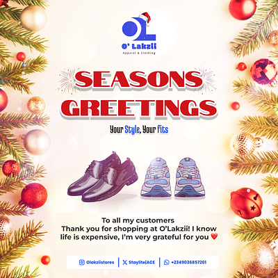 SEASONS GREETINGS design flyer design graphic design