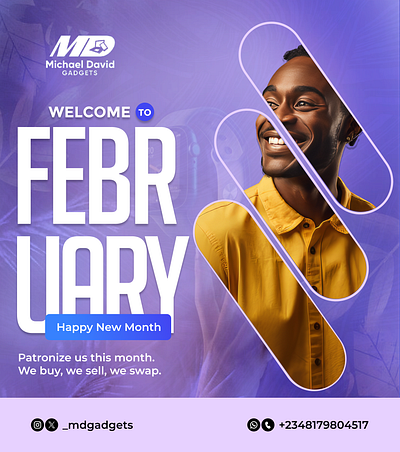 FEBRUARY design flyer design graphic design