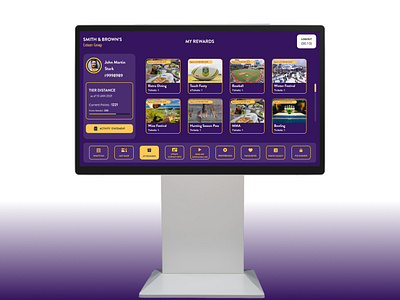 Kiosk for a Leisure club ui