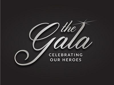 Wenatchee Valley College Foundation's The Gala - Logo logo simple text type