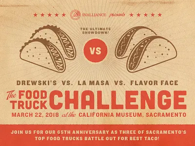Food Truck Challenge Taco Battle branding challenge design event flyer tacos