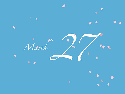 March 27 27 datetypography mar march number twenty seven typography