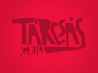 Tárcsás grill logo illustration logo