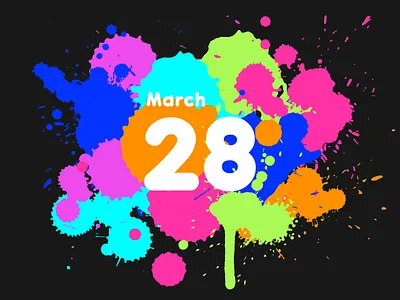 March 28 28 datetypography mar march number twenty eight typography