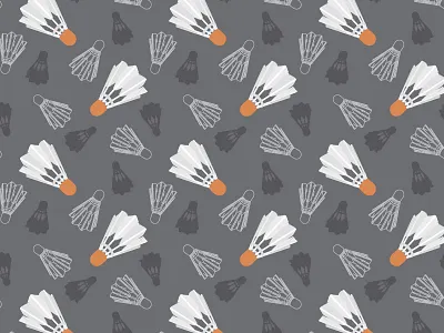 KC Shuttlecock Pattern badminton kc kcmo patter shuttlecock surface pattern design