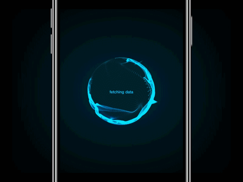 Fetching Data after effects animation circle data energy loading sci fi