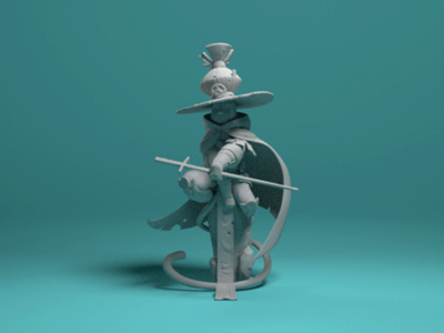 Mage Cat 3d 3dmodeling digitalart maya pixologic render utopies zbrush