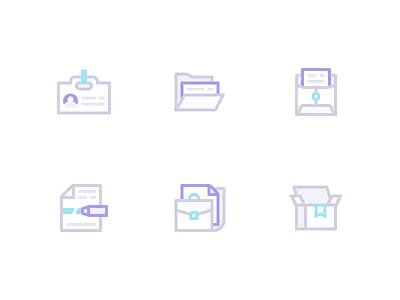 Human Resource Icons icon line