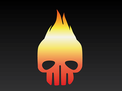 Fire in the head! angry symbol daily ui icon