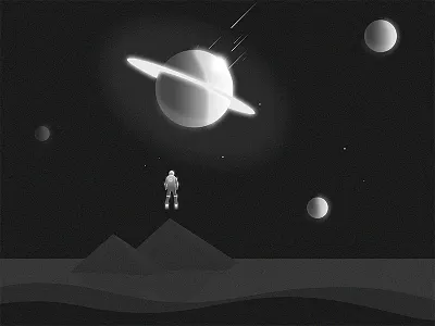 My Conquest Is the Sea of Stars astronaut sea spaceman stars