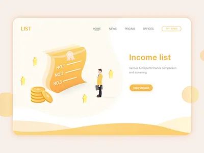 Income list illustration
