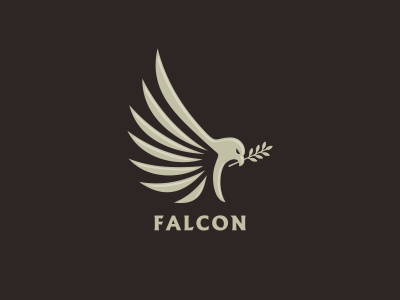 Falcon bird eagle elegant falcon logo wild