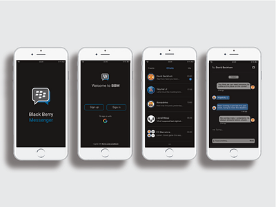 BBM UI Design graphic design iphone ui ux web design