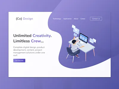 Co-Design 2- A Dribble Shot daily design ui web