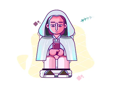 银雪 cape fairy mobile phone the toilet