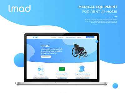 Lmad Website aurore vandenhende designer equipment flat grandient graphic design graphisme graphiste health medial rent website