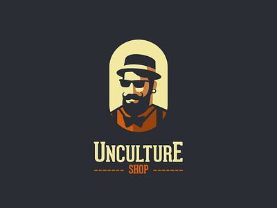 Unculture Shop V1.2 classic hipster man man logo old old school retro shop store type typography vintage