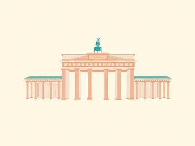 Berlin berlin city germany illustration minimal