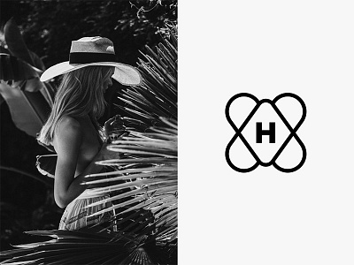 Happy-Go-Lucky bohemian branding fashion icon identity logo mark monogram symbol