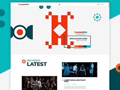 TradicijaNOVA web color design ethno landing news page srbija tradicija ui web