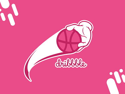 Dribbble Sticker ball concept cool creative design designer dribbble hand icon sticker uplabs