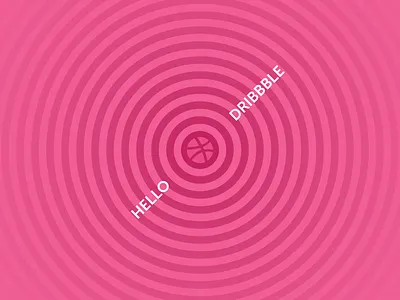Hello Dribbble! circle debut dribbble first shot