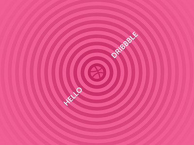 Hello Dribbble! circle debut dribbble first shot