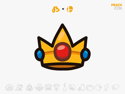 Peach bros icon nintendo peach smash super