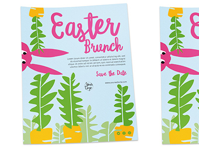 Easter easter indesign template