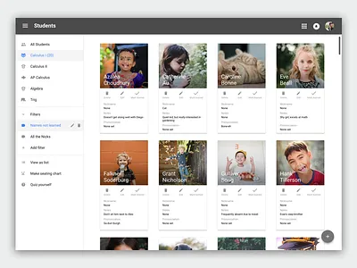 Student Dashboard dashboard design challenge material students