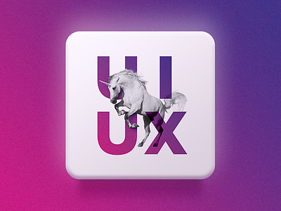 The image for UX ENERGY IT school button gradient image noise school ui unicorn ux uxenergy uxenergyschool