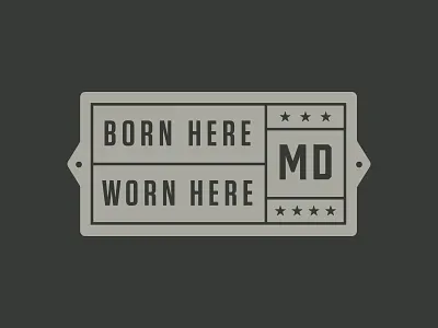 Maryland Clothing Co. Secondary Mark – Placard apparel black gray logo maryland placard plaque