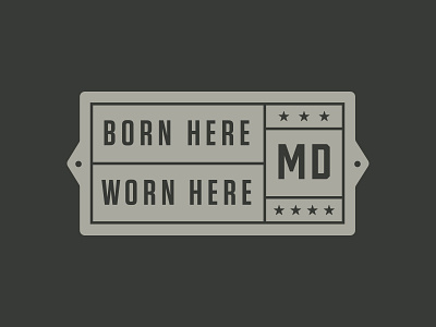 Maryland Clothing Co. Secondary Mark – Placard apparel black gray logo maryland placard plaque