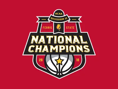 NCAA DII Baskteball Chamions Badge badge basketball champions championship college emblem logo sports