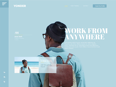 Yonder landing page yonder