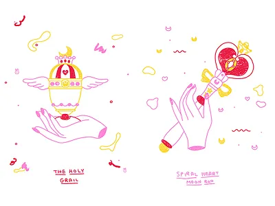 Magical Hands drawing fanart illustration lineart magic sailormoon
