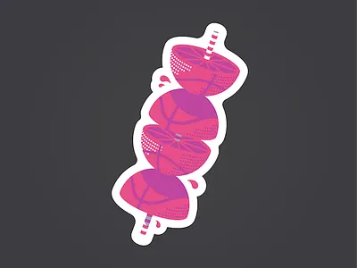 Creative Juices Dribbble Playoff basketball dribbble juice logo mule oranges playoff sticker sticker mule