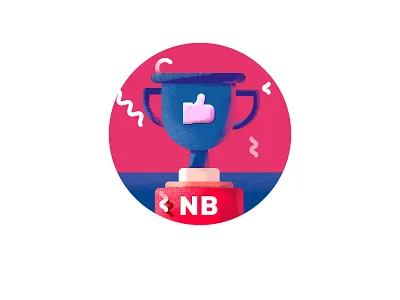 trophy ribbons thumb thumb up won