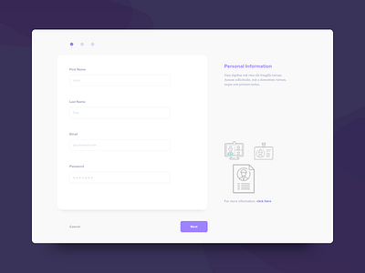 Daily UI Challenge: Day 89 Minimalistic Registration Form daily ui challenge form elements minimalistic registration sign up sign up flow stepper ui design user stories ux design visual design wireframes