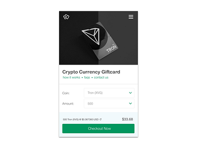 Giftcoin card cryptocurrency gift tron xvg