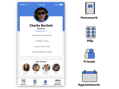 User Profile/ Daily UI #6 charliebartlett dailyuichallenge userprofile